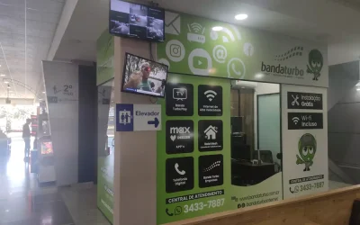 Fachada da unidade matriz da Bandaturbo em Criciúma