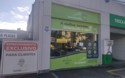 Fachada da unidade da Bandaturbo em Siderópolis